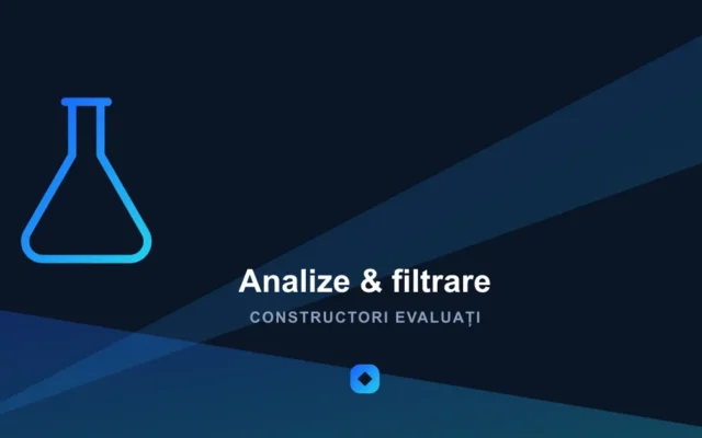 Ilustrație analize filtrare — Constructori Evaluați