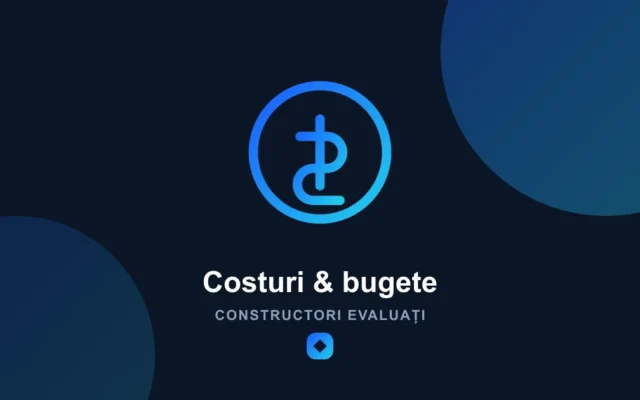 Ilustrație costuri bugete — Constructori Evaluați