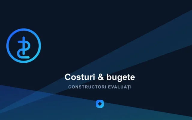 Ilustrație costuri bugete — Constructori Evaluați